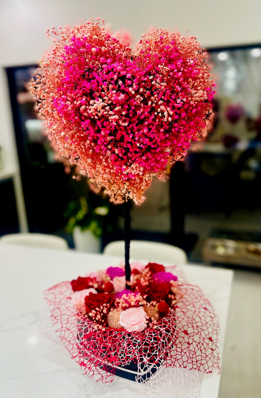 Romantic & Chic Heart Shaped Topiary - Local Sales Only